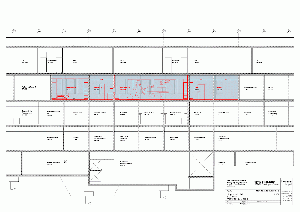 Verlegung Angiographie Stadtspital Triemli Zürich